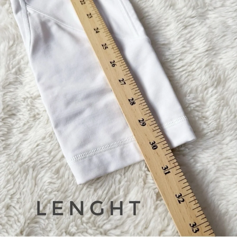 Lululemon Women US6 White High Rise All The Right Places Crop Legging Athleisure - Picture 7 of 9